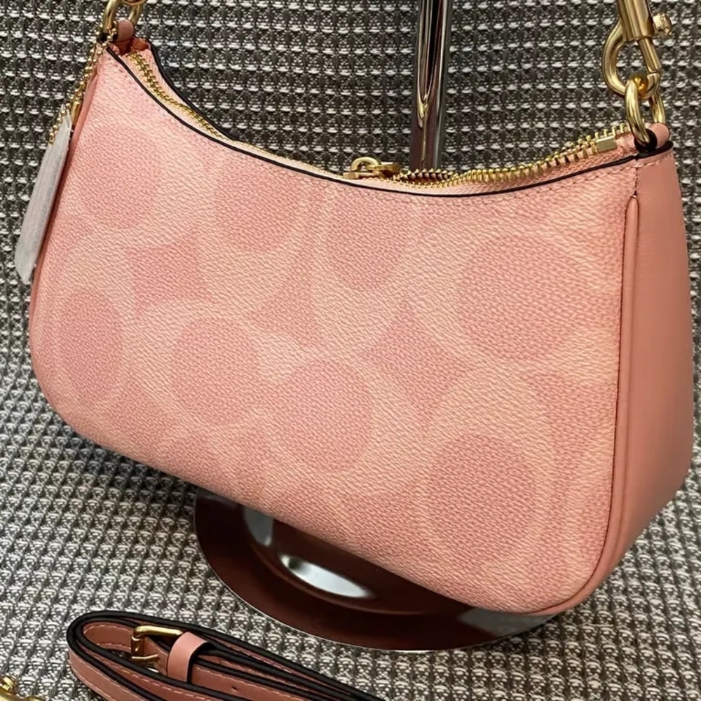 NWT!COACH TERI SHOULDER BAG IN SIGNATURE CANVAS(COACH CAL51 - Picture 5 of 8